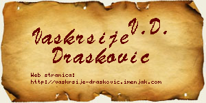 Vaskrsije Drašković vizit kartica